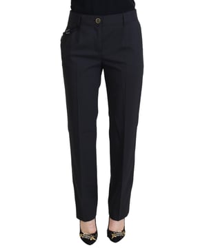 Pantalones Dolce & Gabbana 100% auténticos y nuevos  
Material: 99% lana 2% elastano  
Color: gris  
Detalles del logo  
Hecho en Italia  
Cómodos y elegantes  
Perfectos para añadir un toque de lujo a cualquier atuendo  
Eleva tu guardarropa con estos impresionantes pantalones  
Material: 99% lana 2% elastano
