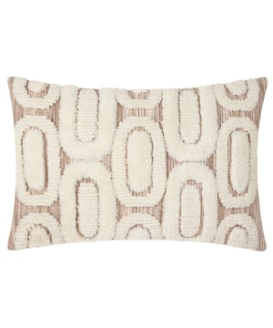 The Fosse cushion features a striking tufted geometric design crafted from space-dyed yarn, adding depth and light to any room. Its intricate pattern brings a dynamic touch, while the plain reverse makes it ideal for layering. This cushion effortlessly enhances your living space, offering both style and comfort.