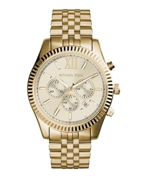 Reloj de hombre de la marca Michael Kors en color oro. La caja tiene un diámetro de 45 mm.  Marca: Michael KorsNombre del modelo: MK8281Categoría: reloj de pulsera de los hombresMateriales: acero inoxidableColor: OroReloj de tiempo: Cuarzo