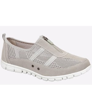 Perfect for everyday wear and boasting effortlessly laid-back charm, these Boulevard Chloe Zip women's shoes feature a breathable textile upper with suede overlays. A zip to the front of the shoe ensures easy on / off wear, with a padded footbed for all day comfort.
- Suede / Textile upper
- Ventilated design
- Zip for easy on / off wear
- Heel tab
- Intricate stitch detailing
- Durable rubber outsole
