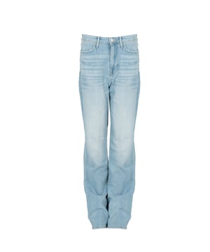 Jeanshosen 

Gerader Schnitt 

Markendetail hinten 

Niedrige Leibhöhe 

Leicht abgenutzt 

Taschen vorne und hinten an der Hose