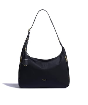 Bolso shopper Radley Finsbury Park para mujer, color negro, fabricado en poliéster. Cuenta con: cierre de cremallera superior, dos secciones de cremallera en los extremos, correa de hombro ajustable, detalle dorado y ancho 40 cm x alto 28 cm x profundidad 10 cm.