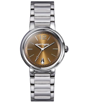 Hush Puppies: Reloj Orbz de mujer de color marrón