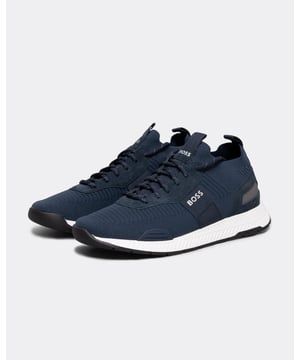 Contemporary sock-style trainers by BOSS, detailed with branding and suede trims.
LacesUnlinedPackaging: Box
85% Polyester, 80% Polyester (recycled) , 20% Polyester, 15% Polyurethane, Sole: 70% Ethylene vinyl acetate, 30% Rubber, Facing: 100% Cow skin, Upper material: 80% Polyester (recycled) , 20% Polyester, Innersole: 48% Polyester, 48% Viscose, 4% Polyurethane
 
50498245