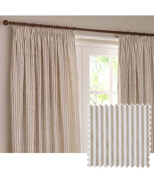 Transform your living space into a sanctuary with Hebden Striped Pencil Pleat Curtains. Crafted from 100% cotton, these curtains offer a soft, yet durable touch. The timeless, textured stripe design complements any minimalist or classic décor, while the room-darkening lining provides the perfect retreat from the outside world. Perfect for those who value natural materials, Hebden curtains are an investment in comfort and style, enriching your home environment without compromise.
