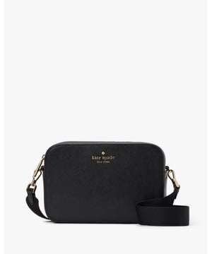 Our Crossbodies Are Perfect If You Want To Carry Your Important Things Without All The Bulk. Plus, Your Hands Are Free To Keep Up With All Your Group Texts And Grip That Vanilla Latte., Madison Saffiano Leather Mini Camera Bag, Metal Pinmount Logo, Back Slip Pocket,  Length: 6.00 Cm,  Width: 19.00 Cm,  Height: 13.00 Cm