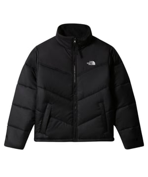 North Face Black Coat, Zip Closure, Logo On Chest, Paddad Jacket, Matieral Lining: 100% Polyester, Filling: 100% Polyester, Zip Closure, Black Coat