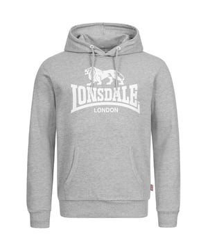 Dieser Hoodie für Männer von LONSDALE ist sehr bequem und sitzt perfekt. Die Kapuze kann mit einem Kordelzug verstellt werden. Die Kängurutasche bietet Platz für all Ihre Habseligkeiten. Die gerippten Bündchen sorgen für zusätzlichen Halt und Komfort.