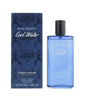 Cool Water Street Fighter Champion Summer Edition For Him von Davidoff kam 2021 auf den Markt und wurde von Jerome Di Marino als Sonderausgabe des beliebten Duftes Cool Water kreiert. Die darin enthaltenen Noten sind Mandarine (Kopfnote), Pfeffer (Mittelnote) und Guajakholz (Basisnote). Der Duft ist von der Street Fighter-Ikone Ryu inspiriert.