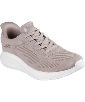Step into athletic style and comfort wearing Skechers Hands Free Slip-ins: BOBS Sport Squad Chaos - Current Muse. Designed with our Exclusive Heel Pillow, this fashion style features a cushioned Skechers Memory Foam insole.