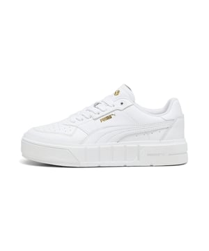 Basket Puma Cali Court Femme Weiß Synthetik. Authentischer Schuh der Marke Puma - Streetwear/Sportswear-Design von Puma - Puma für Frauen, modisch und perfekt für den Alltag - Weiße Puma-Basket Schuhe passen hervorragend zu dem Rest Ihrer Garderobe - bequeme Synthetikmaterial - klassische Schnürsenkel - Cali Court - Synthetik.