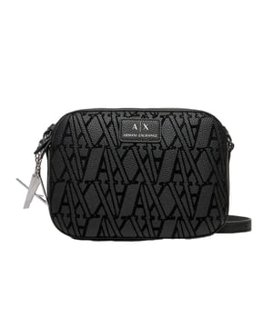 Schultertasche Armani Exchange Unlimited Damen Schwarz Kunstleder. Authentisches Taschen-Design von der Marke Armani Exchange - Streetwear/Sportwear-Design von Armani Exchange - Armani Exchange für Damen, perfekt für den Alltag - Die schwarze Schultertasche von Armani Exchange lässt sich hervorragend mit Ihrem restlichen Kleiderschrank kombinieren - Bequemes Material aus Kunstleder - Klassisch - Unlimited -