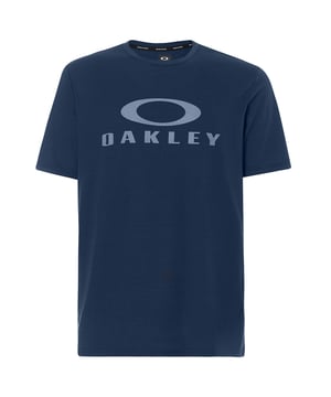 Oakley Short Sleeve Crew Neck Navy Blue Mens O Bark T-Shirt 457130 6AC