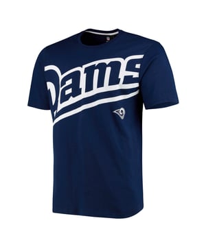 Fanatics Los Angeles Rams Oversized T-Shirt Graphic Top Navy 2019MNVY1OVLAR