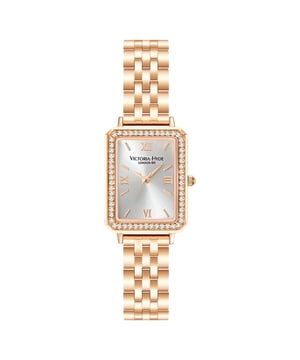 Victoria Hyde Westminster Rose Gold Diamond Detail Ladies Watch
The Westminster watch in rose gold by Victoria Hyde London impresses with its classic elegance. The square case of the watch is a real eye-catcher and shines in a shiny rose gold. The watch strap shines in a fashionable combination of rose gold and silver and is therefore absolutely trendy.

Movement: Miyota2035
Glass: mineral glass
Watch Band Material: Stainless Steel
Case diameter: 22×28MM
Case thickness: 7.2mm
Watch strap length: 164mm
Watch strap width: 12mm