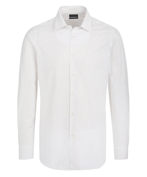 100% algodón; camiseta de Pal Zileri;  Modelo: M370G44S---30756;  Mano de obra de alta calidad;  Abrazar la figura;  cuello Kent;  Tapeta de siete botones;  puños deportivos;  Detalles del logotipo de Pal Zileri