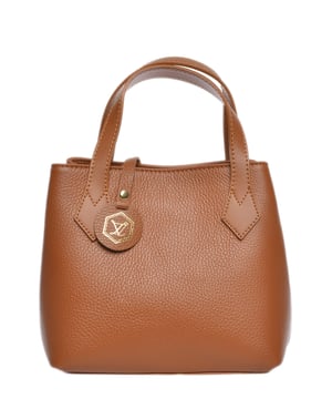 Bolso de mano  
100% cuero de vaca  
Cierre superior con cremallera  
Bolsillos internos con cremallera  
Dimensiones: 19x22x12 cm  
Asa: 27 cm  
Correa para el hombro: 105 cm  