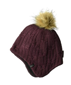 Jack Wolfskin Tormenta de tormenta Tapa de tejido Pom Beanie 1906231 2810