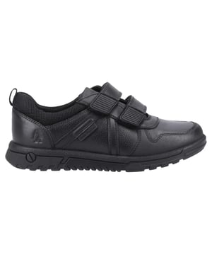 Marke: Hush Puppies. Obermaterial: Leder. Futterstoff: Atmungsaktiv, Micro Fresh-Futter, Deckbrandsohle, Stoff. Laufsohle: langlebig, Strapazierfähig. Gepolsterter Schaftrand, Anziehlasche, Zehenschutz. Absatz: Niedriger Absatz. 2 cm. Niedrig geschnitten. Design: Logo, Unifarben. Zehenstil: Rund. Klettverschluss.