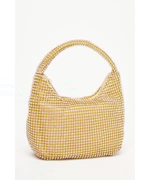 - Diamante embellished - Pouch style - Top handle - Zip top closure - Always check the wash care label