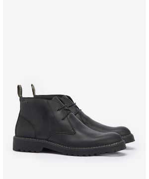Barbour Maxwell Chukka Boot
Perfect for the colder seasons, the Barbour Maxwell leather chukka boots have been designed with practicality in mind. Crafted from a combination of leather and waxed cotton, they provide a waterproof finish to keep you both comfortable and dry on your next adventure.

Upper: 90% Leather, 10% Cotton (Waxed)
Lining: 60% Cotton, 40% Microfibre
Allow shoes and dirt to dry naturally and do not dry near a source of heat or direct sunlight.
Remove dirt with a cloth or brush and apply a waxed or oil based leather treatment. Allow treatment to soak into the leather then buff to shine if required.
Heel height: 3.5cm

MFO0770