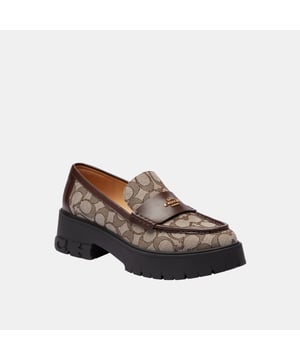 Ruthie Signature Loafer, This Coach piece is crafted with our Signature jacquard made from a blend of organic cotton and recycled polyester