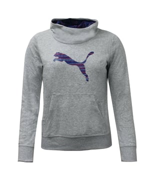 Puma Fun td Grey Junior -Kapuze -Schweiß