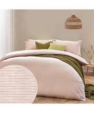 Minimalist yet modern, the Heaton Stripe duvet cover set is ideal for those who adore the relaxed-living aesthetic. Featuring a subtly textured, striped design, this 100% tumbled cotton bedding is complete with twin-needle stitch edging. Crafted from ultra-cosy, breathable fabric, this duvet set will become much softer with every wash! This product is certified by OEKO-TEX® MADE IN GREEN showing it has been sustainably made.