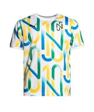 Puma x Neymar Jr. Camiseta de niños multicolores de la tripulación de manga corta Camiseta 605569 05