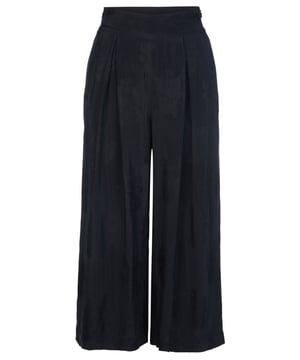 57% viscose, 43% cupro; Pinko-broek;  Model: 1G160F8405 Z99;  Hoogwaardige afwerking;  Lichte viscose cupromix;  Brede snit;  Rits aan de zijkant;  Elastische tailleband aan de achterkant;  Pinko-logodetails