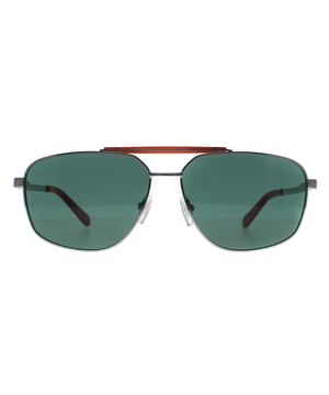 Las sandalias Guess GU00054 08N verde plomo brillante están fabricadas en metal de alta calidad, resistente y duradero. La montura presenta una forma aviador con un doble puente, lo que le confiere un look Ãºnico y de tendencia. Las ramas estÃ¡n adornadas con el logotipo Guess, lo que aporta un toque de elegancia adicional al diseÃ±o.