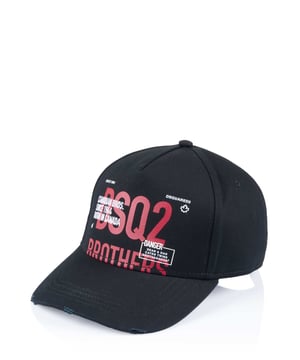 100% algodón; Gorra de hermano Dsquared2;  Modelo: BCM0530-05C00001-2124;  Mano de obra de alta calidad;  Tamaño ajustable;  Sombra curva;  aspecto usado;  Detalles del logotipo de Dsquared2