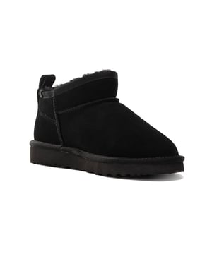 Fashionable mini boot to stay up to date with the latest trends.
 Soft premium genuine Australian Sheepskin wool lining.
 Full leather Suede upper - Water Resistance.
 Unique fully moulded insole with support - all sheepskin lined footbed - extremely comfortable.
 Sustainably sourced and eco-friendly processed.
 Rubber High-density EVA blend outsole - making it lighter, softer and more durable.
 Double stitching and reinforced heel.
 Sheepskin breathes allowing feet to stay warm in winter and cool in summer.