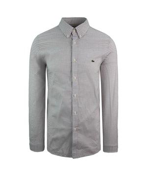 Lacoste Stretch Slim Fit Herrengrau Hemd