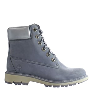 Timberland Lucia Way Wasserdichte Schnürstiefeletten aus grauem Nubukleder für Damen TB_0A2B3D_050