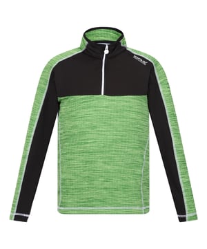 Materialzusammensetzung (%): 96% Polyester, 4% Elastan. Gewebe: Fleece, Weiche Haptik. GSM (Gramm pro Quadratmeter): 180. Design: Blockfarben, Logo. Block-Panele, Verriegelte Flachnähte, Reißverschluss-Schutz innen, Reflektierende Leiste. Gewebetechnik: langlebig, Strapazierfähig, Feuchtigkeitsabweisend. Langärmlig. Stehkragen, Mit Stretch. mit halbem Reißverschluss, Zum Überziehen. Nachhaltigkeit: Umweltfreundlich, Aus recyceltem Material.
