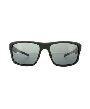 Polaroid PLD 3018 / S DL5 Y2 Schwarzgrau polarisierte Sonnenbrille hat eine starke rechteckige Silhouette mit geflügelten Tempeln und einem stachelig aussehenden Rahmen, der überraschend leicht ist. Die großartigen polarisierten Linsen von Polaroid werden die Blendung beseitigen und bieten 100% UV400 Schutz.