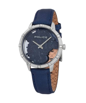 Police PL16041MS.03 - Reloj para mujer cuarzo acero inoxidable• material: acero inoxidable• cristal: minèral• pulsera: cuero• correa: dorado• resistencia al agua: 0 m (0 ATM)• tamaño de la caja: 36 mm