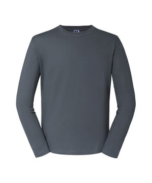 100% Ringspun Cotton. Fabric: Single Jersey. Design: Plain. Fit: Classic. Neckline: Crew Neck, Knitted, Ribbed, Top Stitched. Sleeve-Type: Long-Sleeved. Neck Tape, Taped Shoulders. 180gsm. Sustainability: Amfori, BSCI, Oeko-Tex Standard 100 Certified, WRAP Certified.