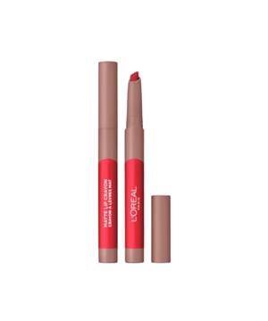 Meet the matte that never stops- New L'Oreal Paris Infallible Matte Lip Crayon for easy on-the-go matte colour with up to 6 hour wear. The ultra-skinny format creates the perfect pout use after use without sharpening. Whilst the slanted tip helps to follow the lips natural shape for mistake-proof application. Enriched with Jojoba Oil and Vitamin E for a comfortable lasting feel and saturated matte colour. From early morning coffee runs to an afternoon cupcake, this smudge proof formula won't let you down. Available in 14 shades from soft nudes to bright pinks and toffee brown shades and a caramel scented formula for irresistible application.
