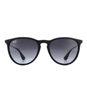 Ray-Ban Sunglasses 4171 Rubberised Black Grey Gradient 622/8G this retro inspired sunglass feature a cool twist with the acetate frame merging into the metal arms and back into acetate on the temple tips. Awesome!