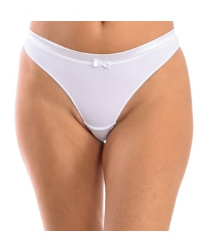 Tanga con encaje en la parte de atrás.  
Una prenda cómoda y femenina, ideal para la vida cotidiana de las mujeres.  
La innovación, la calidad de sus materias primas y la constante evolución de su producto han marcado la trayectoria de Selene, consolidando una empresa líder en lencería femenina.  
Composición: 92% Poliamida, 8% Elastano  
Cuidado:  
Lavar a una temperatura máxima de 30º.  
No planchar.  
No usar blanqueador.  
No usar secadora.  
No limpiar en seco.