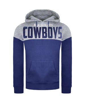 The Fanatics NFL Dallas Cowboys Paneled Men's Hoodie is a stylish and comfortable hoodie designed for fans of the Dallas Cowboys NFL football team. Here are some key features and details about this hoodie:

 Official NFL Merchandise:  This hoodie is an officially licensed NFL product, ensuring authenticity and quality.

 Team Logo and Colors:  The hoodie typically features the Dallas Cowboys' team logo and colors, allowing fans to proudly display their support for the team.

 Paneled Design:  The paneled design adds a stylish and sporty touch to the hoodie's appearance, making it suitable for game days, casual wear, or outdoor activities.

 Hooded Design:  The attached hood provides extra warmth and protection on cooler days. It can be adjusted for a personalized fit.

 Kangaroo Pocket:  Many hoodies of this type come with a kangaroo-style front pocket that offers convenient storage and a place to warm up your hands.

 Durable and Comfortable Fabric:  The hoodie is typically made from a blend of comfortable and durable materials, allowing you to stay cozy while supporting your favorite NFL team.

 Ribbed Cuffs and Hem:  Ribbed cuffs and a hem provide a secure fit, preventing cold air from entering and maximizing warmth.

 Versatile Use:  This hoodie is suitable for various occasions, including game days, watching football, casual wear, or outdoor activities.

 Easy Care:  Cleaning and maintaining the hoodie is usually straightforward, as it is machine washable, making it a practical choice for fans.

 Available in Various Sizes:  Fanatics often offers a range of sizes to ensure a comfortable fit for fans of different body types.