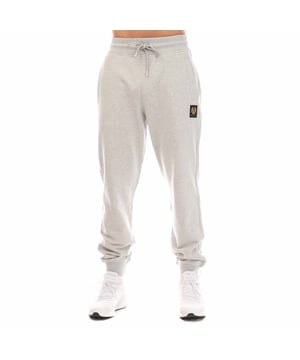 Mens Belstaff Cotton Fleece Sweatpants in silver.- Elasticated rib waist with racking stick detail.- Drawstring fastening.- Two side-entry pockets.- Belstaff patch on the leg.- Cotton loopback jersey fleece.- Relaxed tapered.- 100% Cotton.- Ref: 104304ODSHR