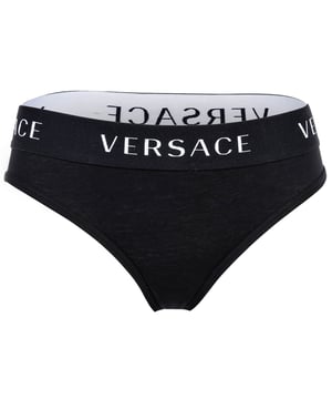 Hochwertiger Damen Slip vom der Marke VERSACE mit Echtheitssiegel und elastischen Logobund. Super Passform und hochwertige Verarbeitung.