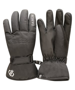 Polyester fabric with waterproof insert. Water repellent finish. High loft polyester insulation - 60gsm. Thinsulate lined. Synthetic nubuck thumb. Textured gripped palm. Elasticated wrist. Adjustable cuffs. Non snag hook and loop wrist fastener. Secure clip attachment. This product recycled 1 plastic bottles (500ml size).
