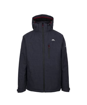 Geweven, 100% polyester TPU-membraan schaal, 100% polyester voering en vulling Waterdicht: 3000 mm, ademend: 3000 mvp, winddicht, getapete naden Waterafstotende ritssluiting middenvoor, 3 zakken met rits en binnenzak Verstelbare afritsbare capuchon, trekkoord in zoom, platte manchet met versteller Kinbescherming