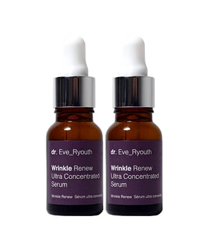 "Wrinkle Renew Ultra Geconcentreerd Serum

Geformuleerd voor:
Rimpels en fijne lijntjes
Verlies van stevigheid
Ongelijkmatige teint

Feiten:
+1 superrimpelingrediënt
+1 super hydraterend ingrediënt
+2 lichtgewicht oliën"