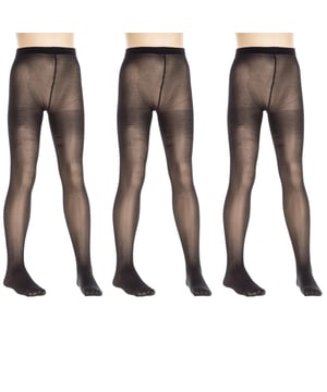 Pack-3 panty 40 deniers, para niña.	
Color negro.
Acabado opaco.
Puntera y braga reforzadas.
Cómodo y resistente.

Composición:
- 100% Poliamida.

Cuidados:
- Lavar a mano.
- No usar lejía.
- No usar secadora.
- No planchar.
- No lavar en seco.