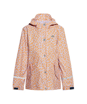 Diese Kinder-Regenjacke mit Kapuze verfügt über einen lustigen Tierdruck und ist perfekt für Outdoor-Abenteuer. Vorne mit Knöpfen zu schließen und mit langen, verstellbaren Ärmeln ausgestattet, sorgt es für Funktionalität und Stil. 3000 mm wasserdichtes Material hält Sie trocken, während bequeme Passformen Sie vor den Elementen schützen. Mit versiegelten Nähten, verstellbaren Bündchen und einer großen Kapuze ist diese Regenjacke sowohl funktional als auch modisch für die Kleinen. Dieses Produkt ist Teil der Kids-Kollektion.  Regenjacke
